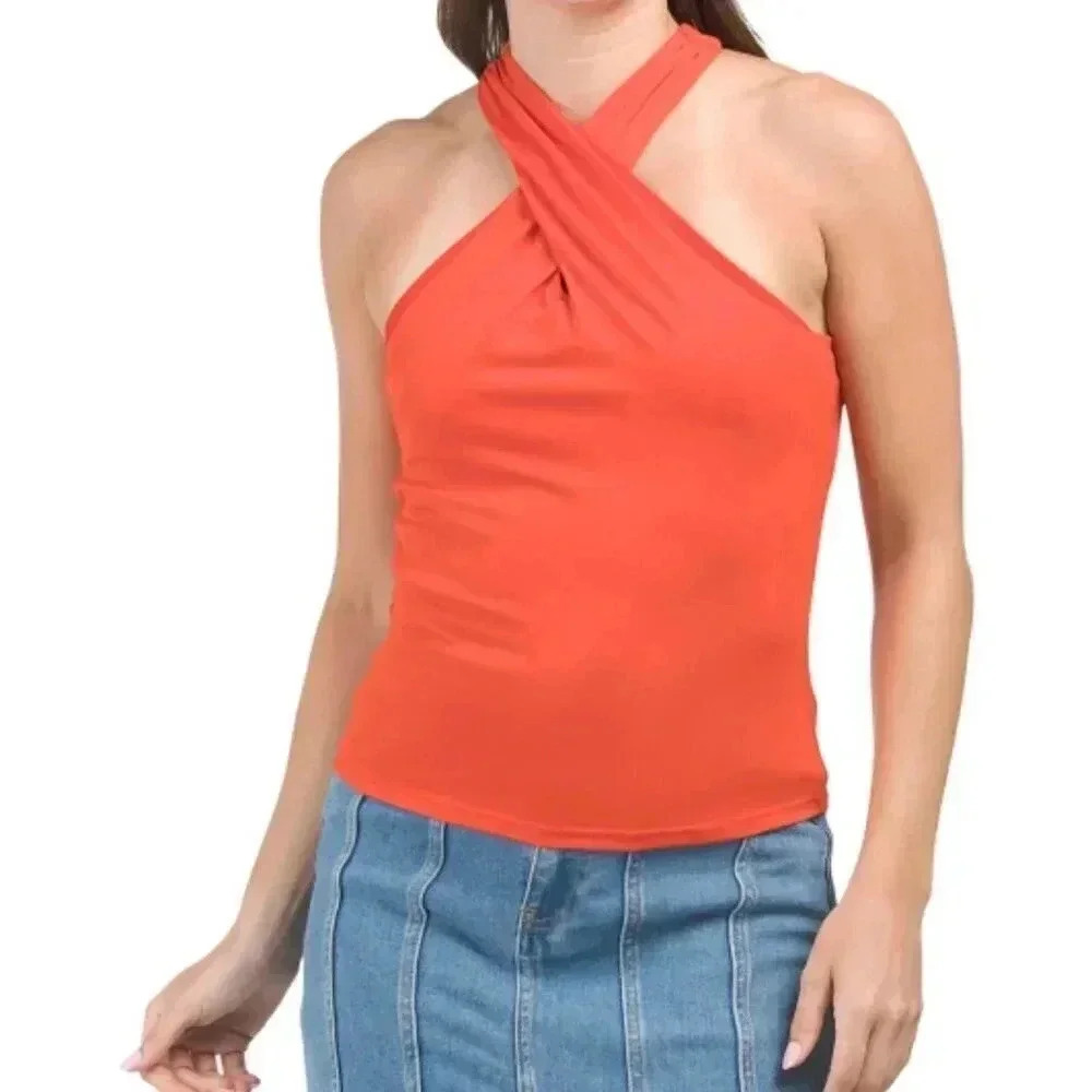 Cross Halter Top